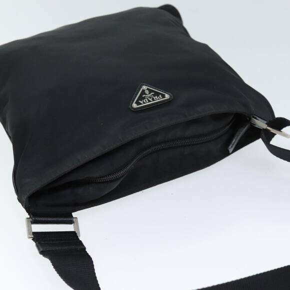 PRADA Shoulder Bag Nylon Black - Picture 6 of 12